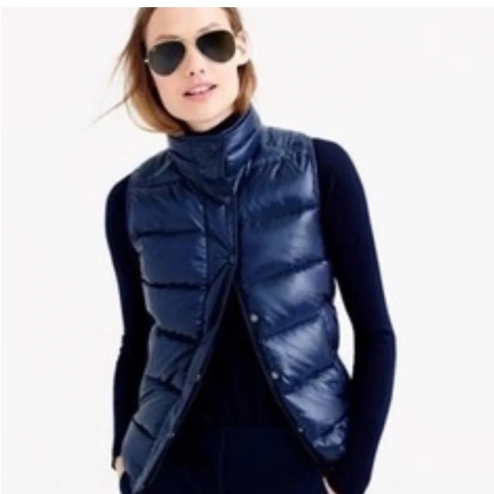 J. Crew Midnight Blue Quilted Vest